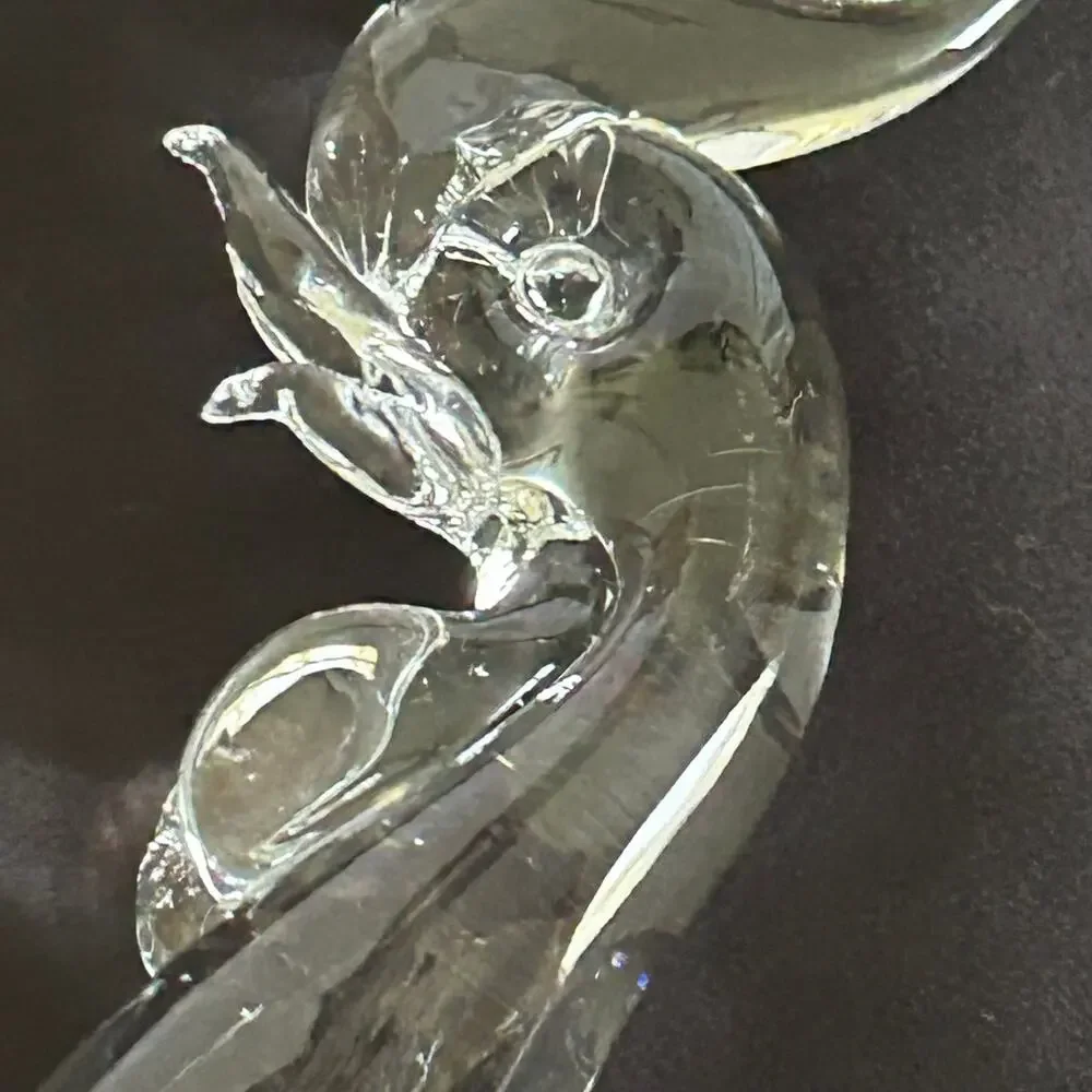 Rooster Glass Art Handblown 8.5